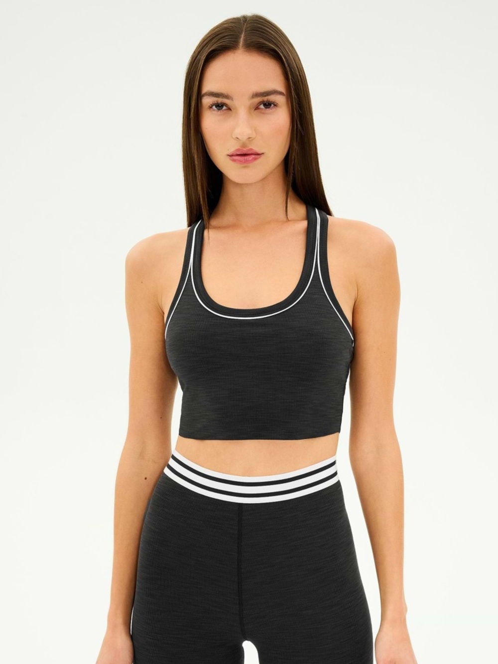 Splits59 Bailey Active Rib Bralette. Size: M. Black and White.